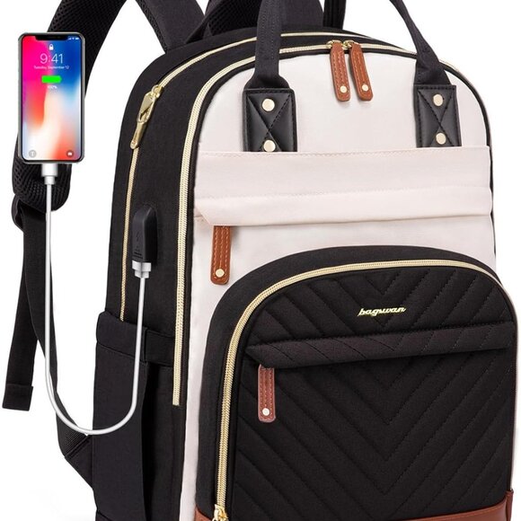 Backpack Purse for Women, Fits 17 Inch Laptop, Fashion Travel Work Bag Anti-thef